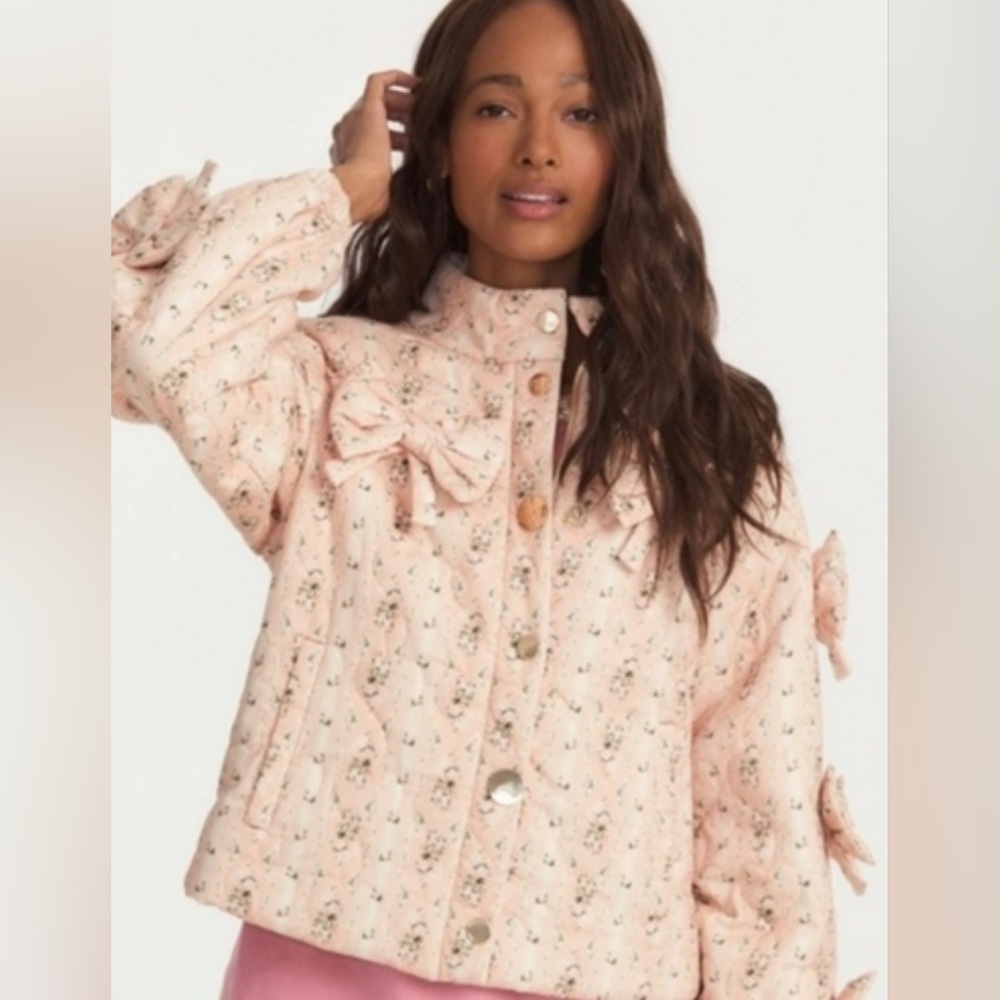 LoveShackFancy Gianna Quilted Jacket- Romantic Feminine Cottage Core inspired